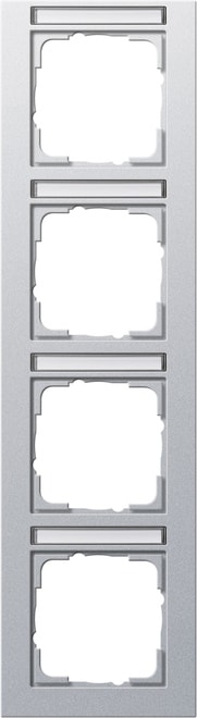 GIRA - GIR111425 Abdeckrahmen 4f senkr. BSF Gira E2 F Alu