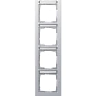 GIRA - GGI111425 Abdeckrahmen 4f senkr. BSF Gira E2 F Alu