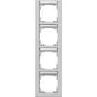 GIRA - GIR111437 Abdeckrahmen 4f senkr. BSF Gira E2 Grau