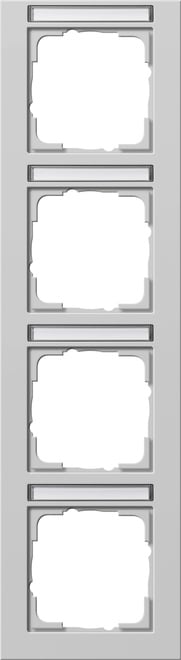GIRA - GGI111437 Abdeckrahmen 4f senkr. BSF Gira E2 Grau