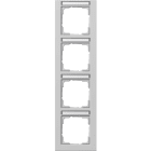 GIRA - GGI111437 Abdeckrahmen 4f senkr. BSF Gira E2 Grau