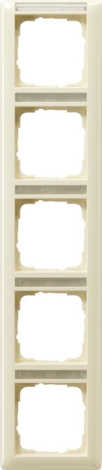 GIRA - GGI111501 PLACCA 5-M VERT. CT SYSTEM 55 BNC CREMA
