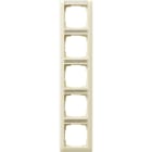 GIRA - GGI111501 PLACCA 5-M VERT. CT SYSTEM 55 BNC CREMA