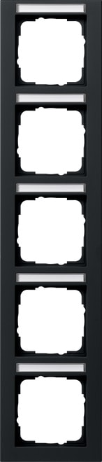 GIRA - GIR111509 Abdeckrahmen 5f senkr. BSF Gira E2 Schwa