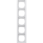 GIRA - GIR111522 PLACCA 5-M VERT. CT GIRA E2 BNC PURO S