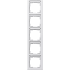 GIRA - GIR111522 Abdeckrahmen 5f senkr. BSF Gira E2 Reinw
