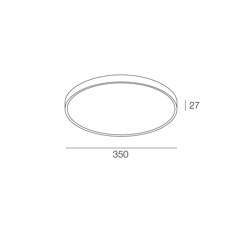 NOVALUX SPA - NOX112915.01 ROSONE TONDO 12X VERTICALI D350 BI