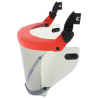 DEHN ITALIA SPA - DEH785822 Visiera protettiva provata con arco elettrico con clip e sottomento trasparente, classe 2 valore ATPV: 14 cal/cm²