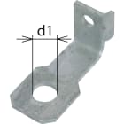 DEHN ITALIA SPA - DEH923311 Staffe di collegamento angolate IF1 diametro foro d1 11mm