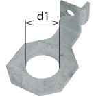 DEHN ITALIA SPA - DEH923333 Staffe di collegamento angolate IF1 diametro foro d1 33mm