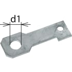 DEHN ITALIA SPA - DEH923218 Staffe di collegamento diritte IF3 diametro foro d1 18mm