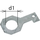 DEHN ITALIA SPA - DEH923242 Staffe di collegamento diritte IF3 diametro foro d1 42mm