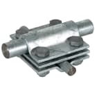 DEHN ITALIA SPA - DEH319202 Morsetto a croce Fe/tZn per Td 8-10/16mm - Td 16/Pt 30mm con piastra intermedia