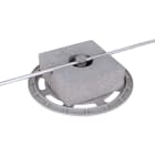 DEHN ITALIA SPA - DEH253335 Staffa portafilo per tetti SET con zoccolo 4,6 kg Base di supporto e STF in PVC Td 8-10mm