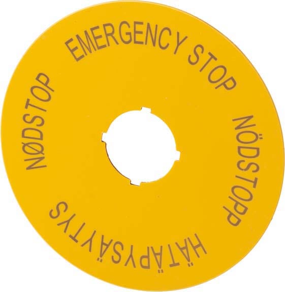 EATON - EAO121088 M22-XAK14 ETICH. INT. EM. D90 GB-SV-FI-D