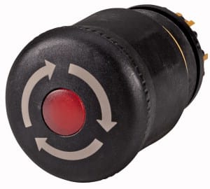 EATON - EAO271540 M22S-PVLT PULS.NERO CON LED EMERG. ROTAZ