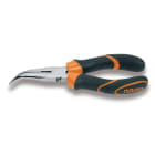 BM SPA - BMM011680040 Pinze a becchi mezzotondi lunghissimi piegati zigrinati cromate impugnatura bimateriale