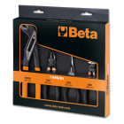 BM SPA - BMM011690024 Assortimento di 1 pinza universale a grande effetto, 1 pinza becchi mezzotondi lunghi, 1 tronchese cromato e 1 pinza a cerniera chiusa fosfatata
