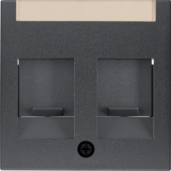 BERKER - BRK11811606 Zentralstuck mit 2 Staubschutzschiebern