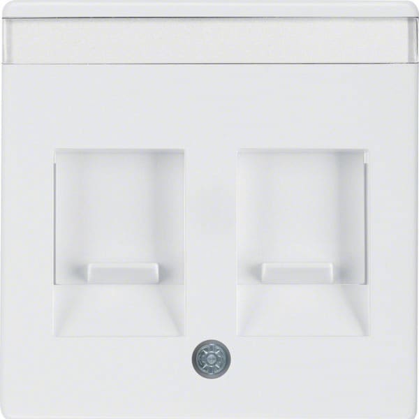 BERKER - BRK11816089 Zentralstück m Staubs u BF Q.x polarweiß