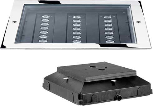 PERFORMANCE IN LIGHT - PRI301509 LED-Apparecchio da incasso a terra  3000K 26,4W statica Ottica ellittica