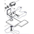 CAME SPA - CMC119RID208 STAFFA PORTA MADREVITE - ATI AXO