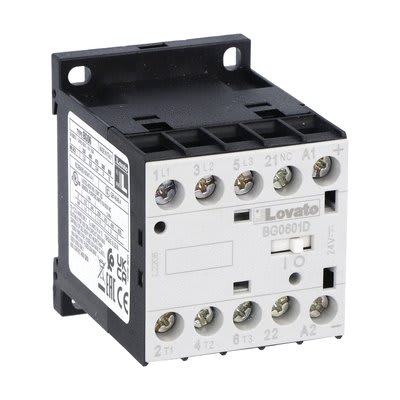 LOVATO - LOV11BG0601D125 CONTATTORE 3P+1NC 6A AC3