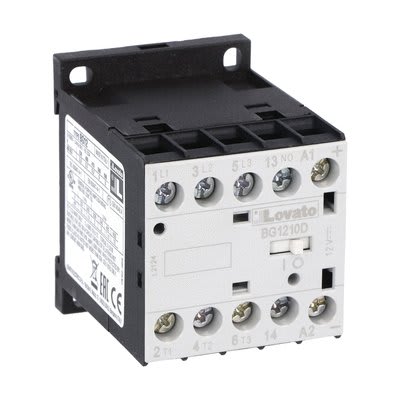 LOVATO - LOV11BG1210D110 CONTATTORE 3P+1NO 12A AC3