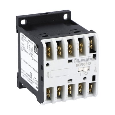 LOVATO - LOV11BGF0031D048 CONTATTORE AUX 3NO+1NC ATT. FASTON