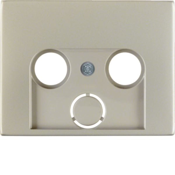 BERKER - BRK12017014 P.ZO C.LE X TV 2/3FORI K5 INOX, MET. OP.