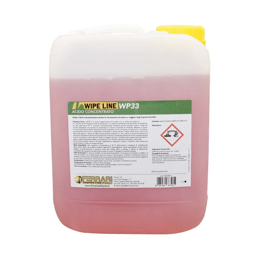FERRARI - FER120208/5 WP33 LIQUIDO DISINCROSTANTE ACIDO 5L PER
