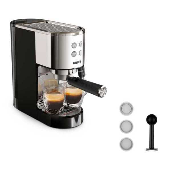 KRUPS - KEUXP444C Espressoautomat Virtuoso+ Siebtr 2T 1L 1