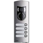 VIMAR SPA - VIW1224 PLACCA A/V 2M IK10 4 TASTI ACCIAIO