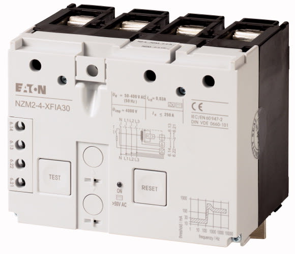 EATON - EAO292345 NZM2-4-XFIA30 DIFFERENZ. 30MA 4P CLASSE