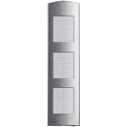VIMAR SPA - VIW123N PLACCA SUPPL. 3M 3 CARTELLI ACCIAIO