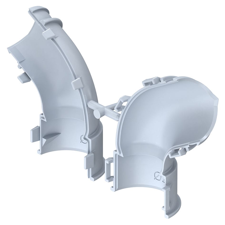 KAISER GMBH & CO. KG - KAI1266-25 Calcestruzzo, Raccordo per tubi 60°