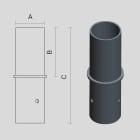ARCLUCE SPA - ACL1097049X-16 RIDUZIONE DA PALO D76 A D60
