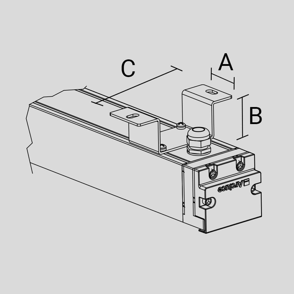 ARCLUCE SPA - ACL1099393X-16 STAFFE FIX KRION-SHORT (2PCS)
