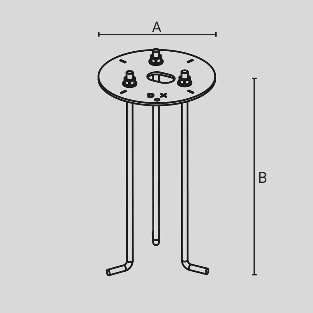 ARCLUCE SPA - ACL1099398X-21 PIASTRA CON TIRANTI KLOU/SOUL180