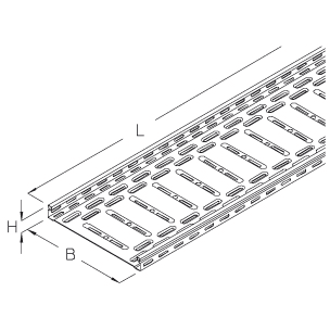 DIETZEL - DIE079809 Kabelrinne, gelocht, 100x35x3000 mm, sen
