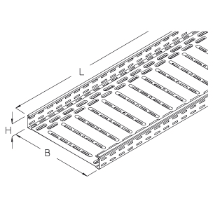 DIETZEL - DIE079814 Kabelrinne, gelocht, 100x60x3000 mm, sen