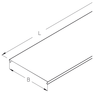 DIETZEL - DIE079849 Installationsrinnendeckel, 50x3000 mm, s
