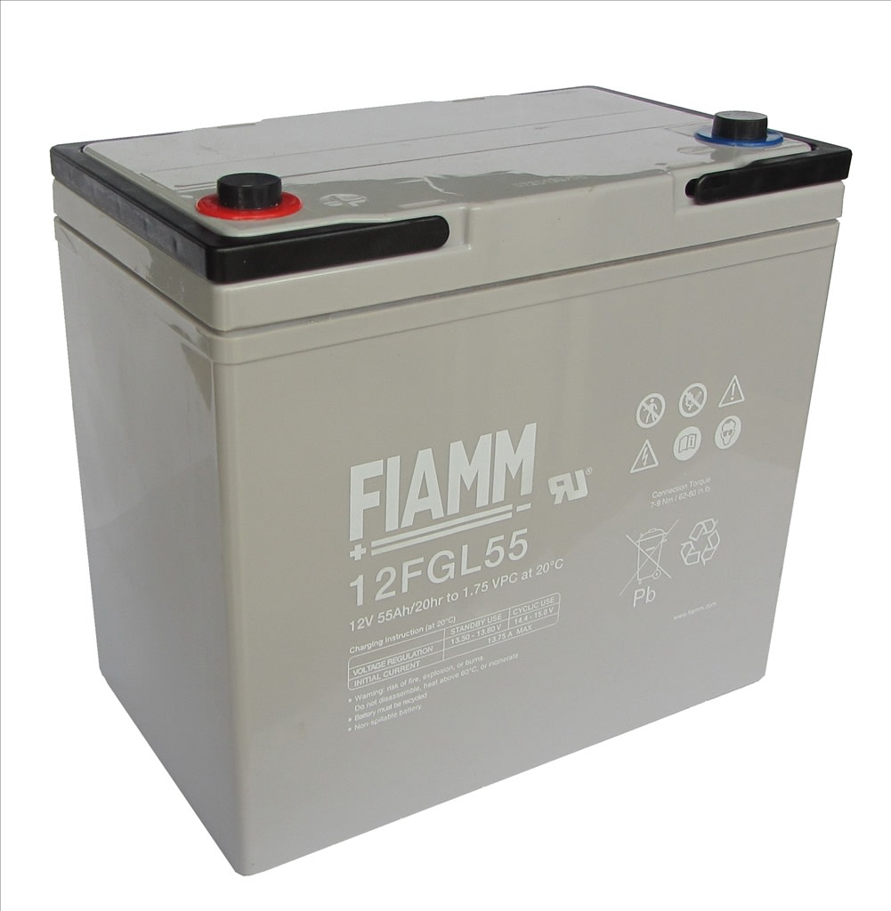 FIAMM ENERGY TECH. - FI112FGL55 BATTERIE LUNGA VITA VRLA AGM 12FGL55