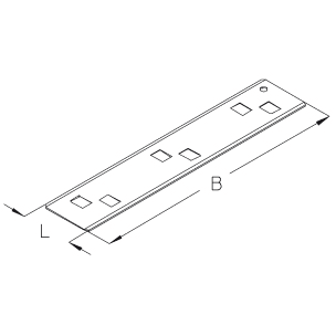 DIETZEL - DIE014145 Verbindungsblech, 355x70 mm, sendzimir-f