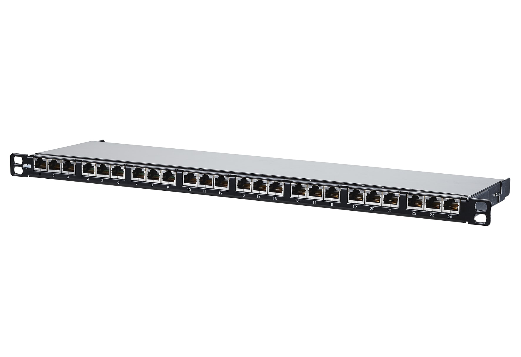 Metz - MEZ130854C-29-E E-DAT C6A 24 Port Patchfeld 0,5HE LSA sc
