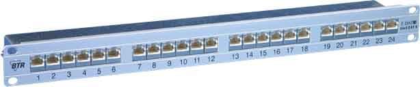 Metz - MEZ130855C-E E-DAT C6A Patchpanel 19'' Kat.6A 24xRJ45