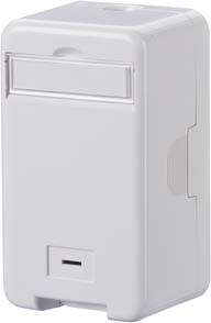 Metz - MEZ1309140002KE Keystone Anschlussdose AP 1 Port unbestA