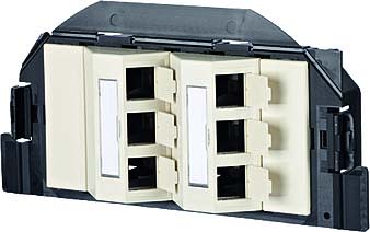 Metz - MEZ1309350601-E Subway GB2 Modul 6 Port perlweiA RAL101