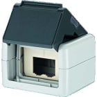 Metz - MEZ1309430003KE Keystone IP44 AP-GehAuse grau unbestA1/4