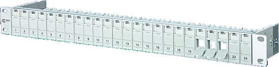 Metz - MEZ130A20-00-E Patchpanel 19'' 24Port 1HE leer lichtgra